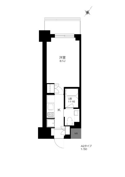 プライマル勝どきの間取り