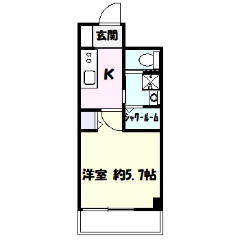 川崎市高津区溝口のマンションの間取り