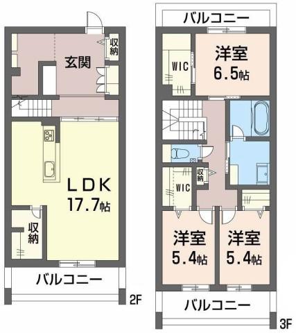 ベレオ西新町の間取り