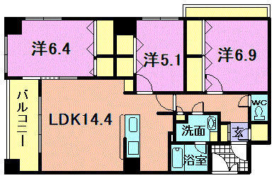 平清上所の間取り