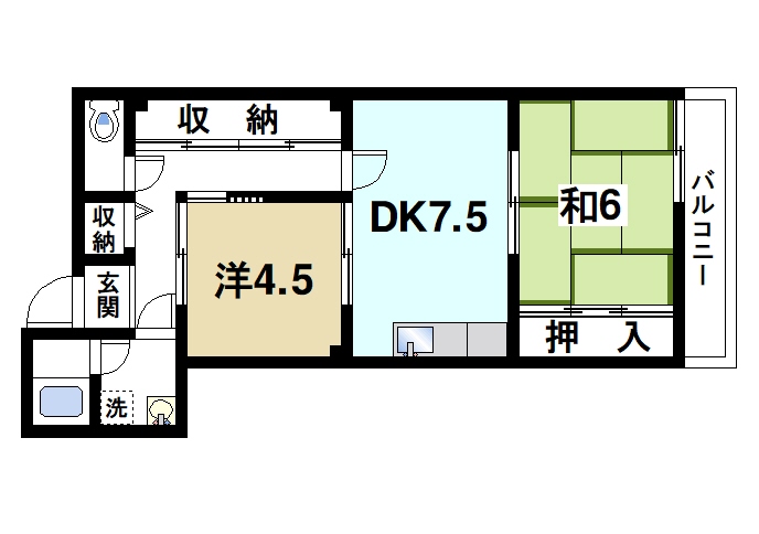 磯城郡川西町大字結崎のマンションの間取り