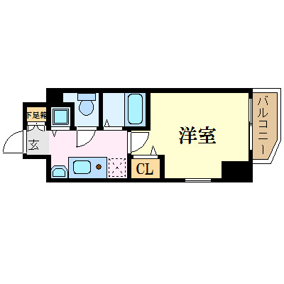 プレサンス堺筋本町フィリアの間取り