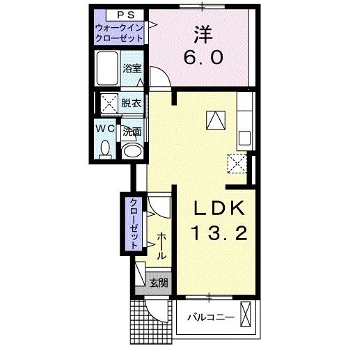 亘理郡山元町浅生原のアパートの間取り