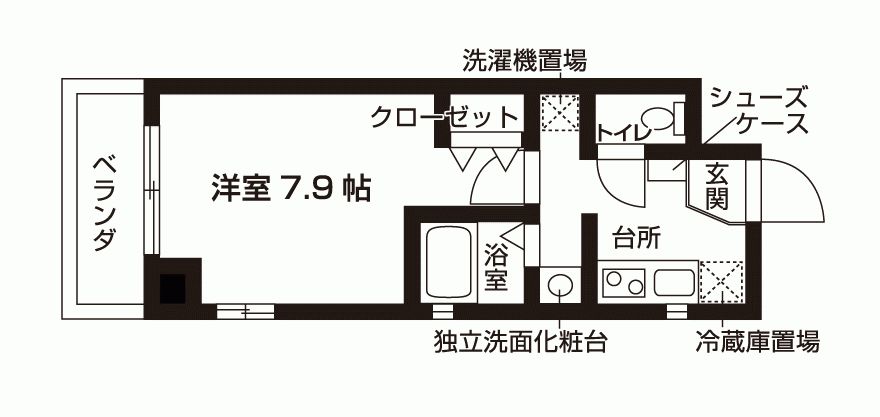 フェイバル二条の間取り