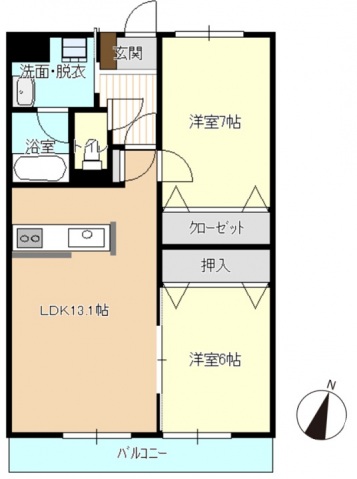 サンフォーレの間取り