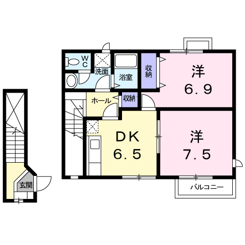 グレーシア西殿の間取り