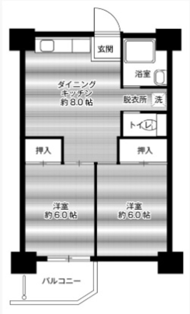 堺市南区桃山台のマンションの間取り