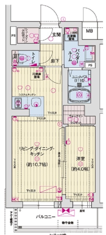 ソルテラス京都東寺ＨＯＭＡＲＥの間取り