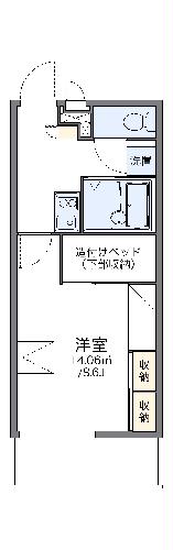 レオパレスアルモニ２番館の間取り