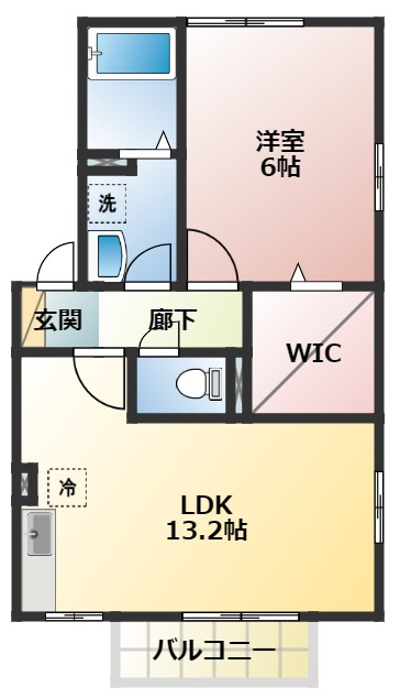 ラークヒル夏見Bの間取り