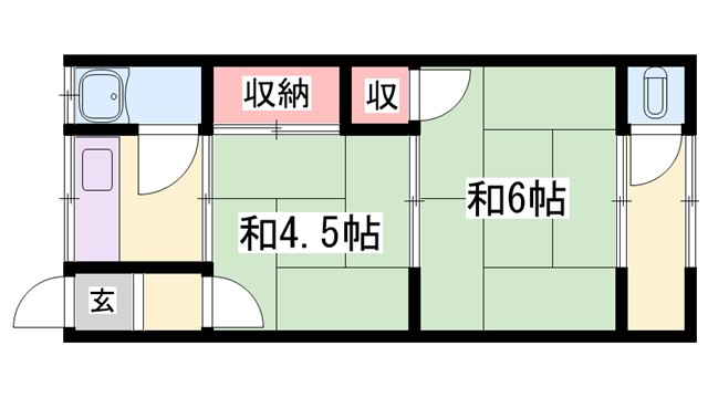 浜口荘の間取り