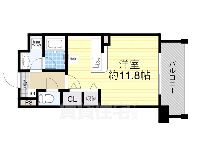 箕面市小野原西のマンションの間取り