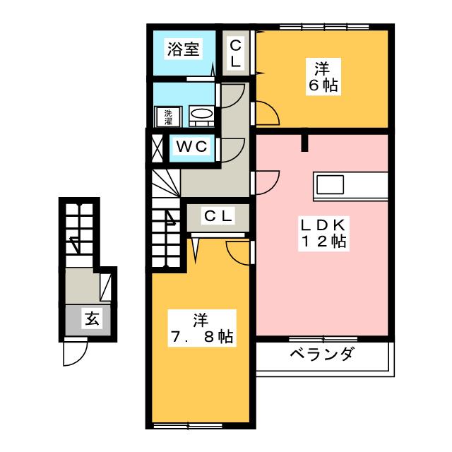 ドルチェ　ＭＯＫＡの間取り