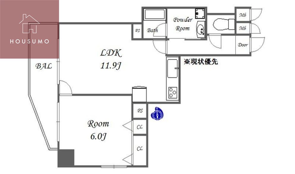 I　Cube　平野の間取り