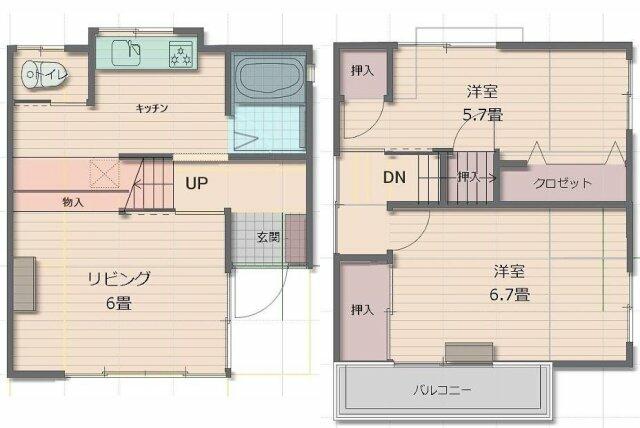 【松戸市西馬橋１丁目戸建の間取り】