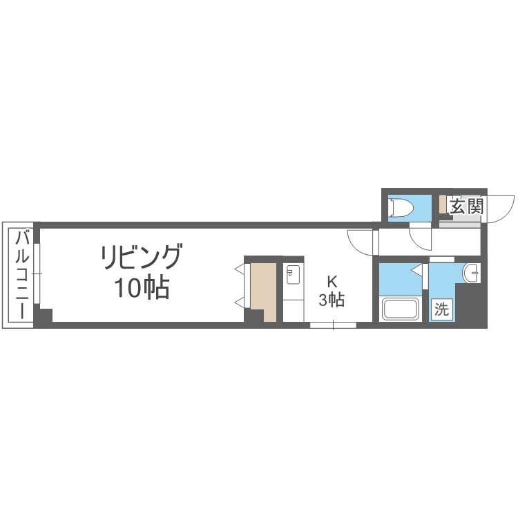 アドバン小町屋の間取り