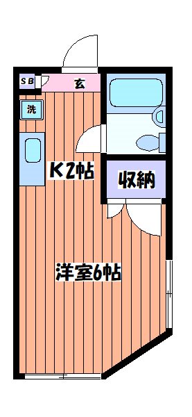 辻コーポの間取り