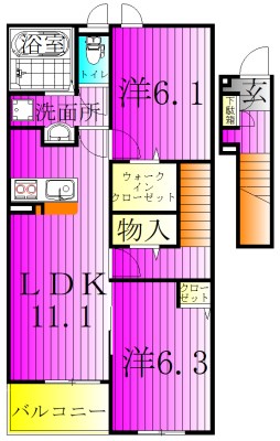 シャルマン　コリーヌの間取り