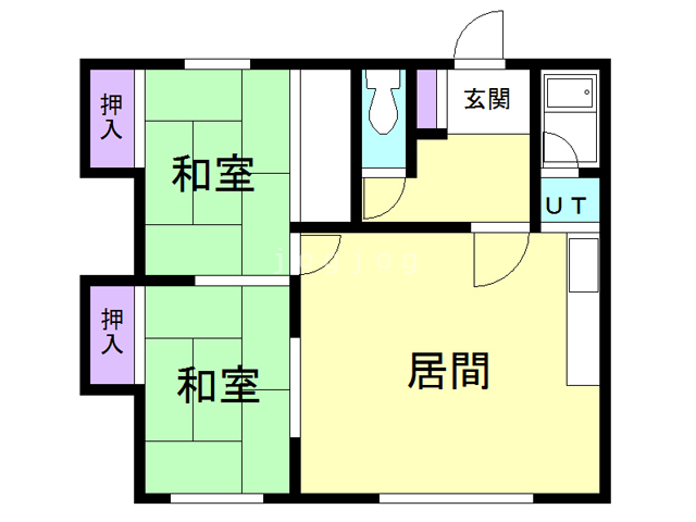 カネ山ハイツＡの間取り