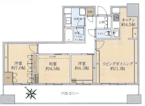 ザ・広島タワーの間取り