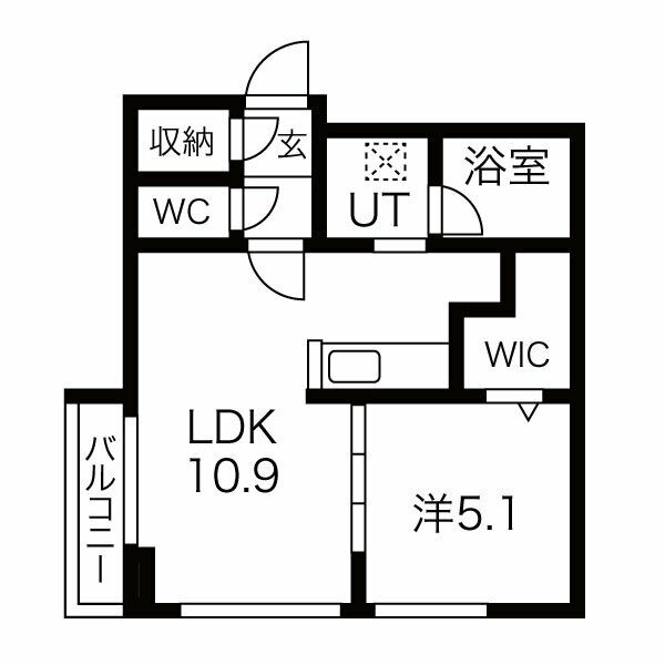 カーサ琴似の間取り