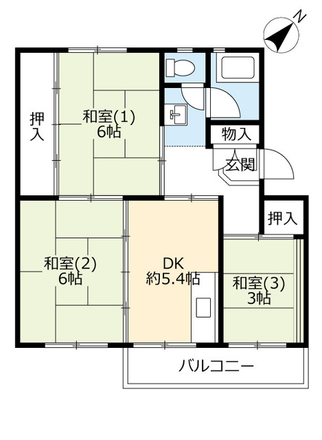 ＵＲ泉南一丘の間取り