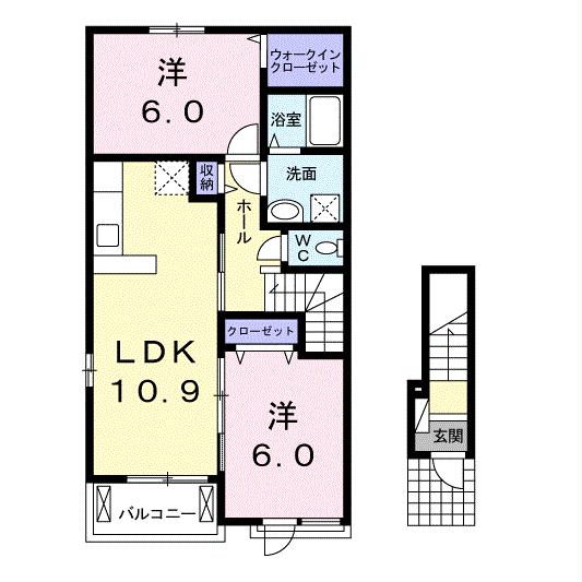 ファミールＡ、Ｂ、Ｃの間取り