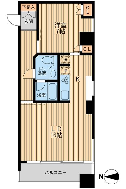 江東区高橋のマンションの間取り