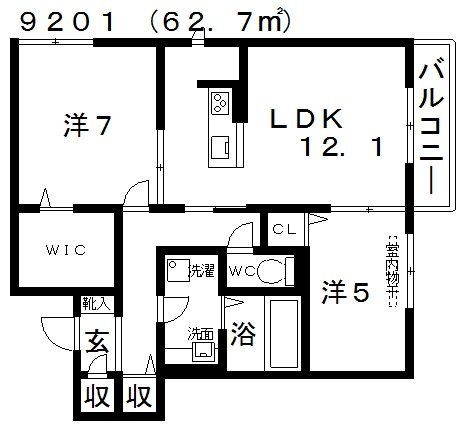 Casa Calma(カーサカルマ)の間取り