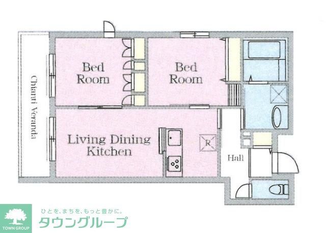 足立区本木のマンションの間取り