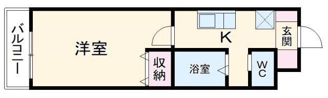 名古屋市港区十一屋のマンションの間取り