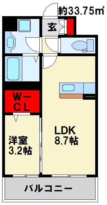 コンフォールパピヨンの間取り