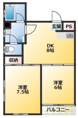 メゾン王城(おうじょう）の間取り