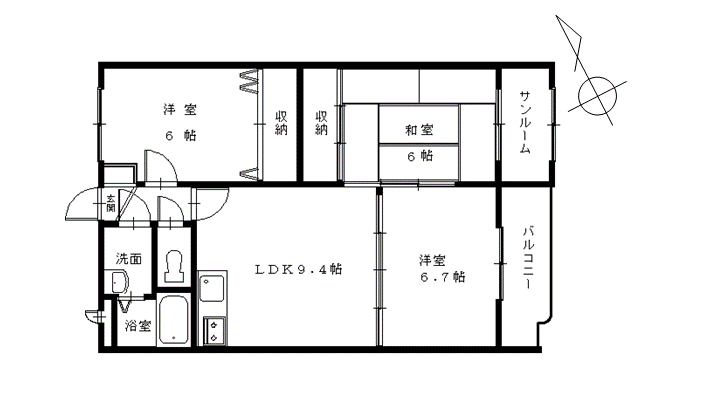 グレイスコートの間取り