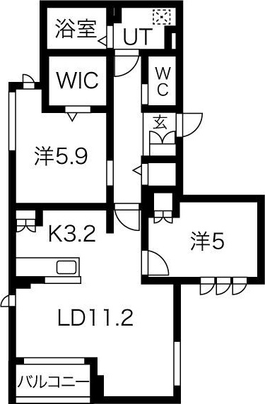 TH-Maison豊田細谷町(ティーメゾントヨタホソヤチョウ)の間取り