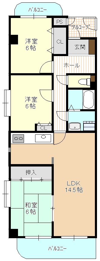 サクセス極楽の間取り