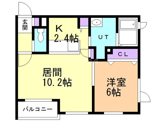 札幌市南区澄川三条のマンションの間取り