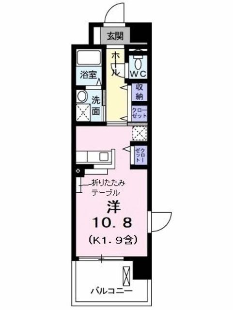 昭島コートエレガンスＦの間取り