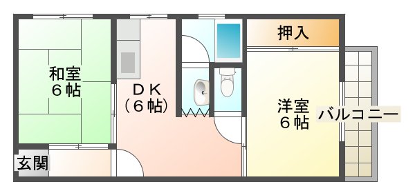 垂水八木ハイツの間取り写真