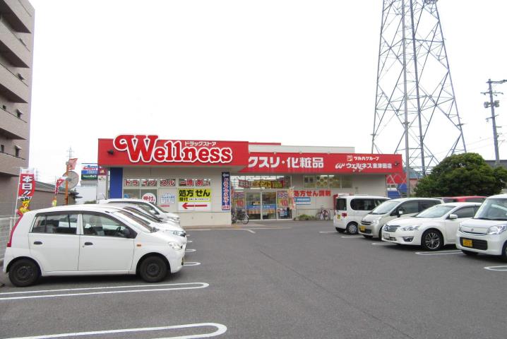 ドラックストア　ウエルネス東津田店（ドラッグストア）まで500m