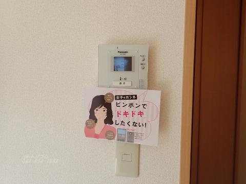 セキュリティ　カメラ付インターホン（イメージ）