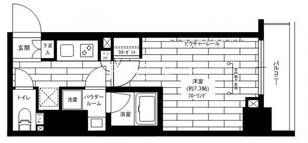 ステージファースト八丁堀の間取り写真