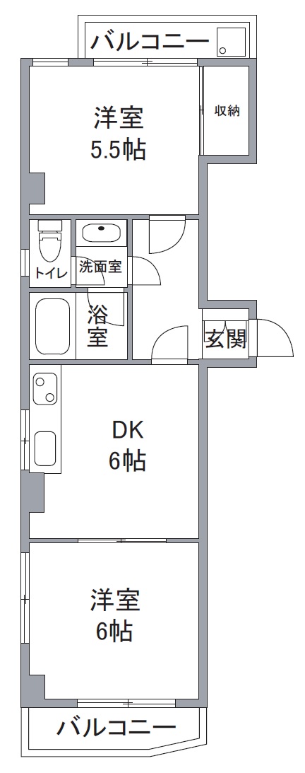 東光マンションの間取り