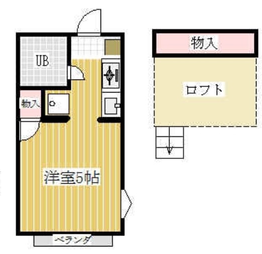 キャッスルハイツ天王台１０４の間取り