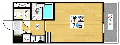 愛知県名古屋市中区松原２（マンション）の賃貸物件の間取り