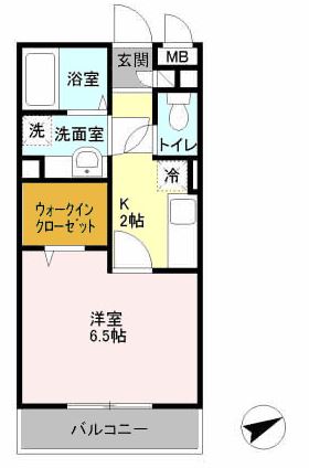 川崎市高津区新作のアパートの間取り