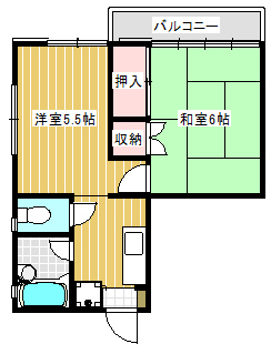 コーポ谷川の間取り