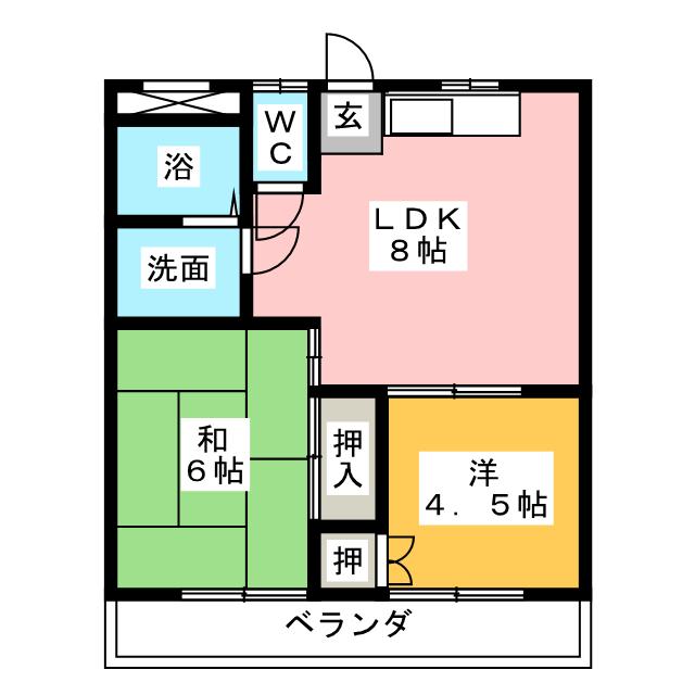 カーサフクフネの間取り