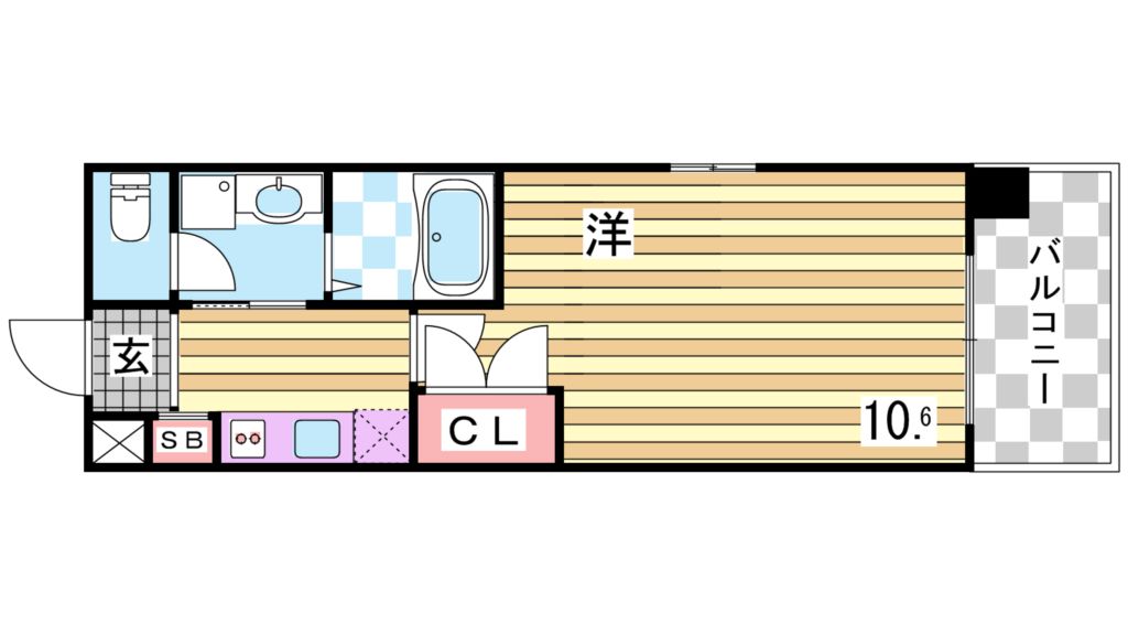 エスライズ新神戸の間取り