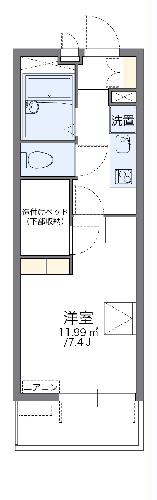 レオパレス龍門の間取り